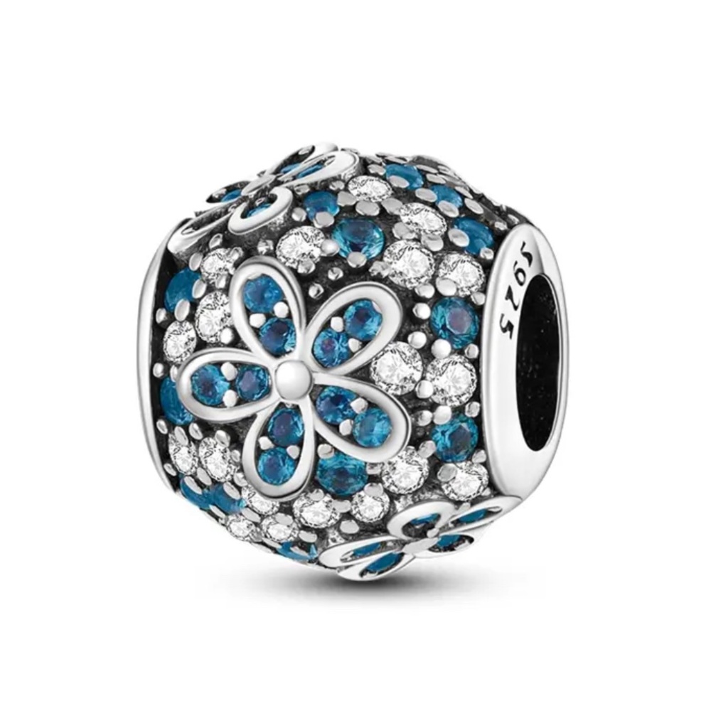 New moon & star pandora style charm